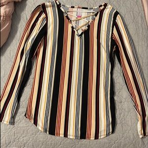 No boundaries, multi striped, women lg